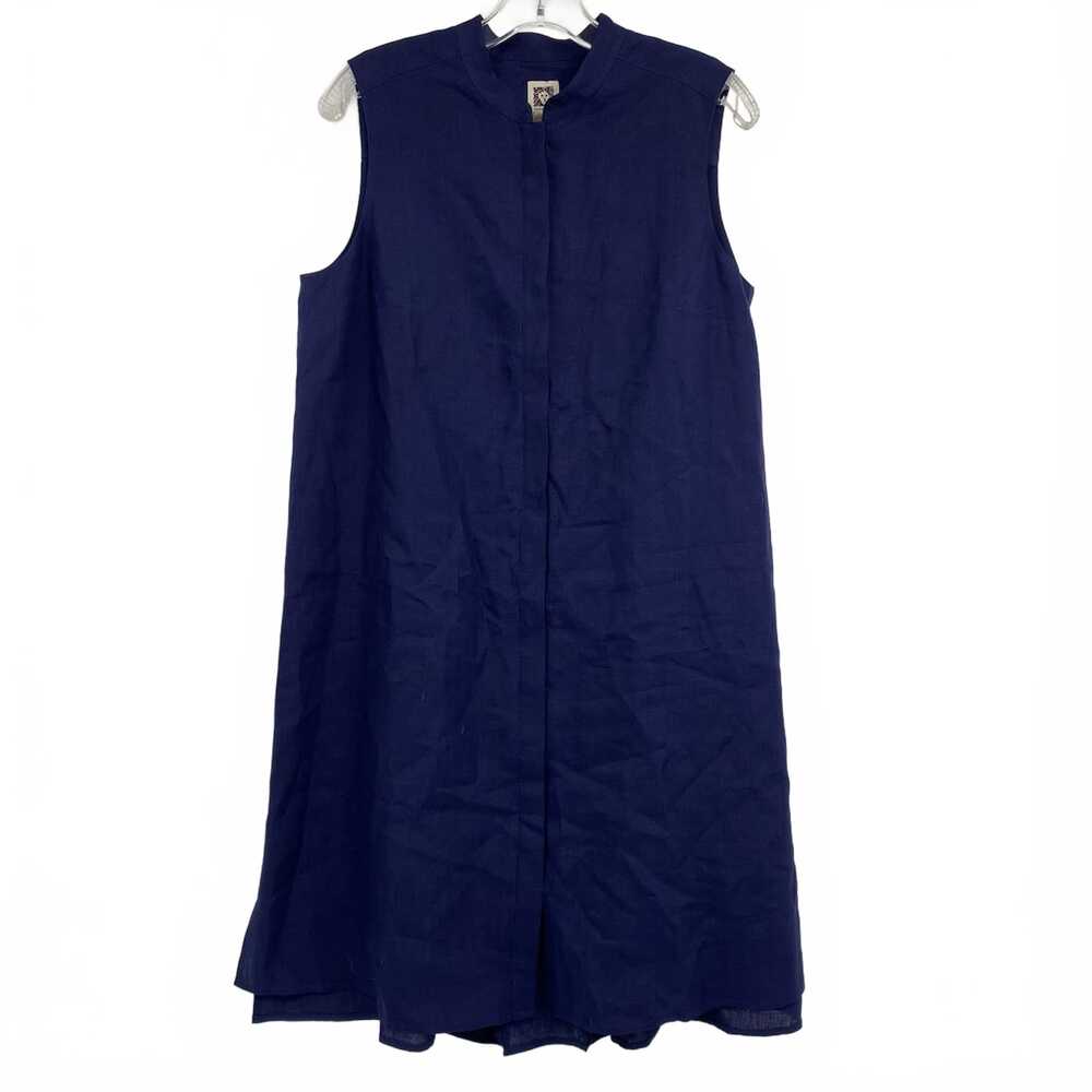Ann Taylor Blue Sleeveless Knee-Length Mini Dress | Womens M